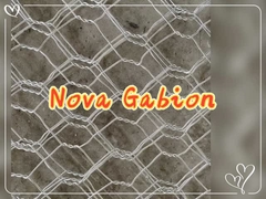 NOVA তারের জাল-হেক্সাগোনাল বোনা গ্যালভানাইজড গ্যাবিয়ন - নমনীয় ঢাল সুরক্ষার জন্য 6 মিমি তারের