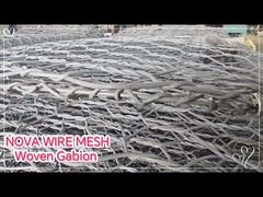 গ্যালভানাইজড বোনা গ্যাবিওন - ৩০+ বছরের স্থায়িত্বের জন্য ২১0 গ্রাম/বর্গমিটার জিঙ্ক কোটিং