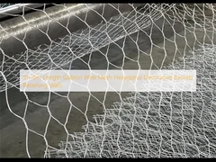 1m-6m দৈর্ঘ্য গ্যাবিয়ন তারের জাল হেক্সাগোনাল সজ্জা বাস্কেট সমর্থন দেয়াল