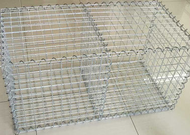 বন্যা নিয়ন্ত্রণ Galfan Gabion Baskets / সিলভার গার্ডেন Gabion বাস্কেট বেড়া