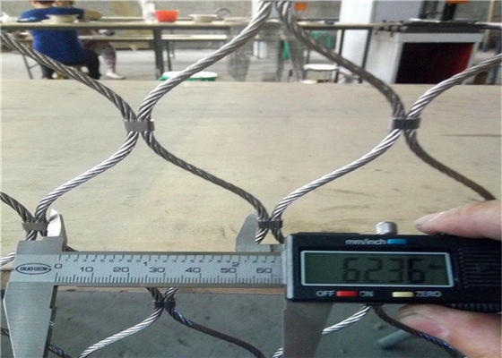 OEM 316 গ্রেড 7x19 স্টেইনলেস স্টিল তারের দড়ি জাল