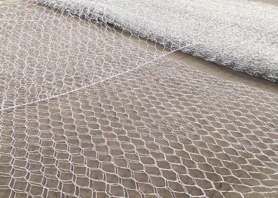 3x1x0.5m 80x100mm মেটাল গ্যাবিয়ন ঝুড়ি নদীতীর স্থায়িত্ব বোনা বাক্স