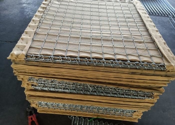 ভূতাত্ত্বিক ফ্যাব্রিক ওজন 300g / এম 2 বালি ঘাঁটি প্রাচীর গর্ত আকার 76.2x76.2mm উচ্চ শক্তি