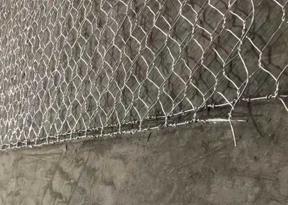 জাল আকার 60x80mm রেনো গ্যাবিয়ন গদি উচ্চ শক্তির জন্য সমর্থন কাঠামো