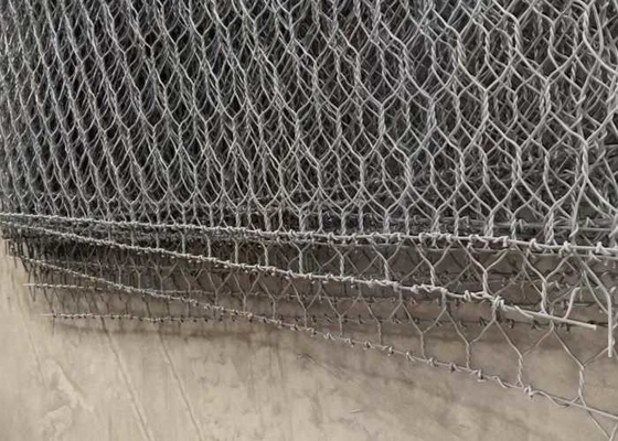 দস্তা আবরণ 220-240g/M2 রেনো গ্যাবিয়ন গদি 60*80mm হোল