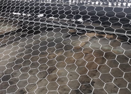 বন্যার নিয়ন্ত্রণ 3.2mm Gabion Mesh Cage জন্য পাথর ব্যাগ Gabion বাক্স নদী ভর্তি Gabion ব্যাগ