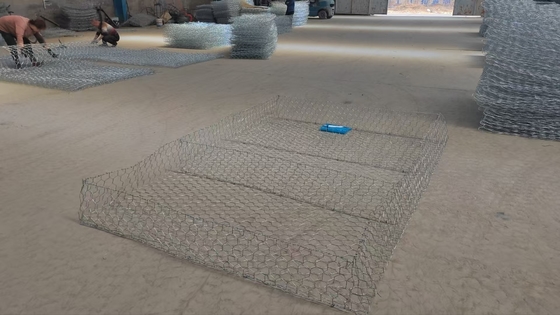 ঢাল স্থিতিশীলতা জন্য Galvanized হেক্সাগোনাল Gabion Mesh