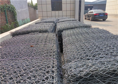 80mmx100mm জাল আকার পিভিসি লেপযুক্ত হট ডাম্প গ্যালভানাইজড গ্যাবিয়ন কেজ শক্তিশালী নির্মাণের জন্য