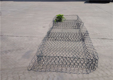 ডবল ডায়াফ্র্যাগ পিভিসি লেপা Gabion Baskets PE লেপা Gabion গদি