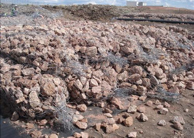 অস্থায়ী বন্যা সুরক্ষা Gabion রক ওয়াল Cages 380 MPa প্রসার্য শক্তি