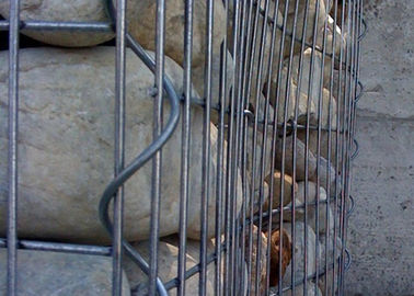 Galfan লেপা ইস্পাত Gabion Baskets প্রাকৃতিক কাঠামো কঠোর কাঠামো উচ্চ শক্তি