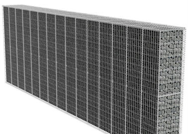 বন্যা নিয়ন্ত্রণ Galfan Gabion Baskets / সিলভার গার্ডেন Gabion বাস্কেট বেড়া