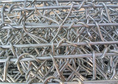 চাঙ্গা Gabion তারের জাল / galvanized ওয়াল বাস্কেট 60 * 80 মিমি হল আকার
