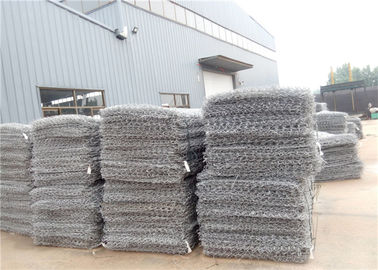 প্রাকটিক্যাল মেটাল Gabion Baskets, দস্তা লেপা তারের বক্স বজায় রাখার ওয়াল