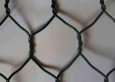 হালকা ইস্পাত পিভিসি লেপা Gabion ডবল পাকানো হেক্সাজোনাল তারের জাল বকেট