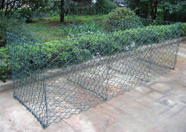 হালকা ইস্পাত পিভিসি লেপা Gabion ডবল পাকানো হেক্সাজোনাল তারের জাল বকেট