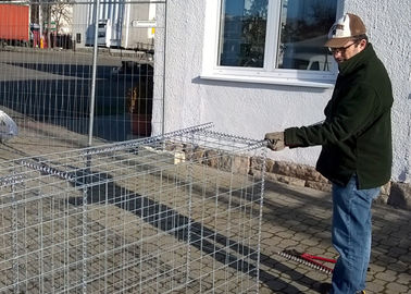 পিভিসি লেপা মেটাল গ্যাবিয়ান বাজ / গাবন স্টোন Cages দীর্ঘ জীবন Span