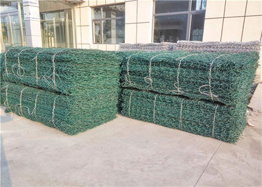 80mmx100mm জাল আকার পিভিসি লেপযুক্ত হট ডাম্প গ্যালভানাইজড গ্যাবিয়ন কেজ শক্তিশালী নির্মাণের জন্য
