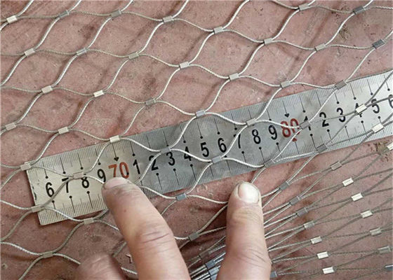 304 নমনীয় স্টেইনলেস স্টীল দড়ি জাল বাঁধা / Ferrule