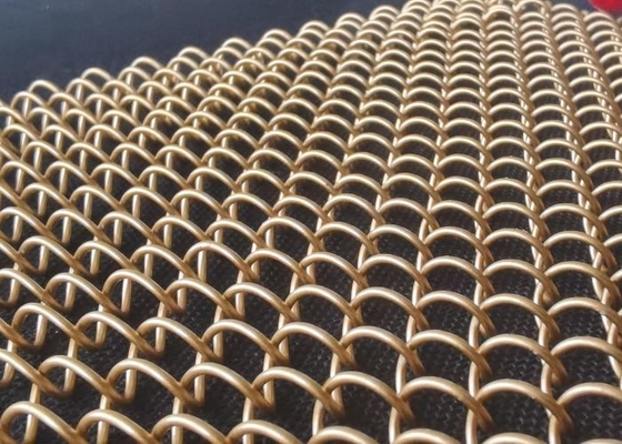 বেকিং বার্নিশ আলংকারিক তারের জাল চকচকে সিলভার মেটাল কয়েল কার্টেন