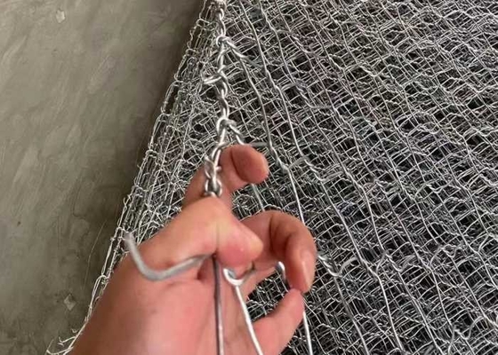 2.8mm Pvc প্রলিপ্ত / Galvanized Gabion ঝুড়ি মরিচা প্রতিরোধ
