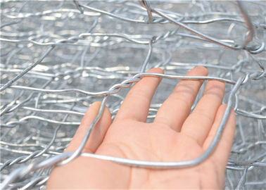 কাস্টমাইজড Galvanized Gabion Baskets 80 * 100 মিমি রক গদি বোনা ওয়্যার
